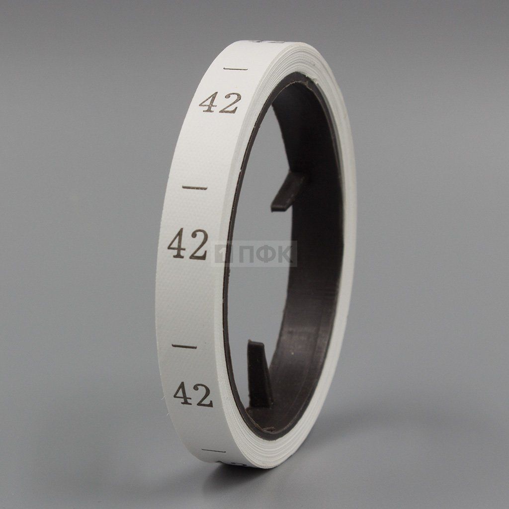 Размерная лента 1*2,5см арт.С14 (рул.270шт) "46" (упак 20шт/кор 1000шт) — ПФКР Размерная лента 1*2,5см арт.С14 (рул.270шт) "46" (упак 20шт/кор 1000шт)