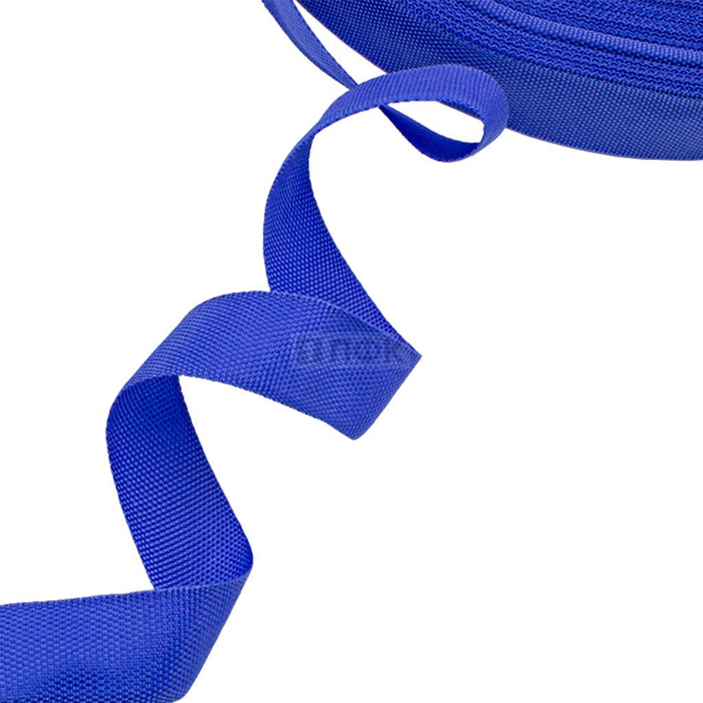 Стропа окантовочная 30мм 7,54 гр/м цв синий (рул 100м/уп 1000м) РБ