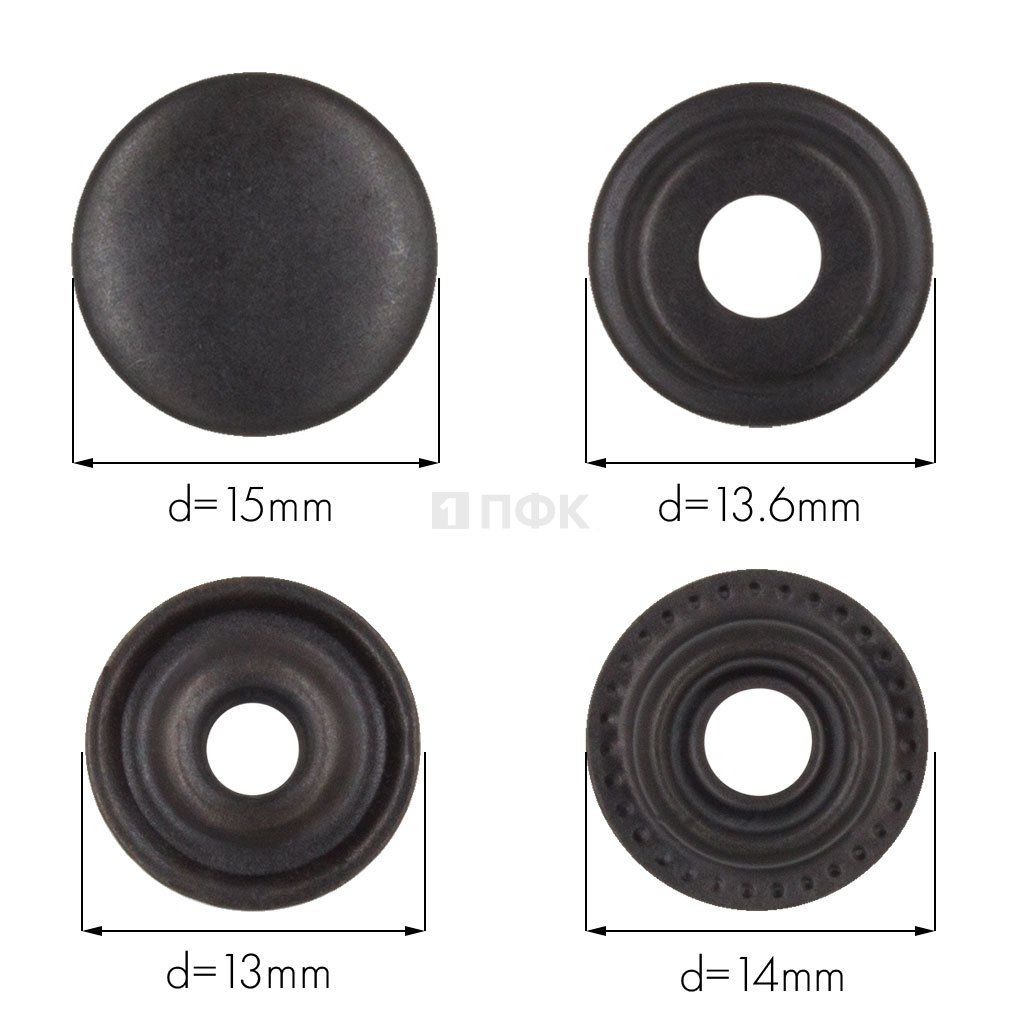 Кнопка для одежды 15мм №61 сталь цв оксид (уп 720шт) NEW STAR — ПФКР Кнопка для одежды 15мм №61 сталь цв оксид (уп 720шт) NEW STAR