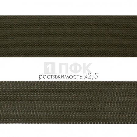 Резинка вязанная 40мм 14.8 гр/м цв хаки (рул 40м/уп 320м)