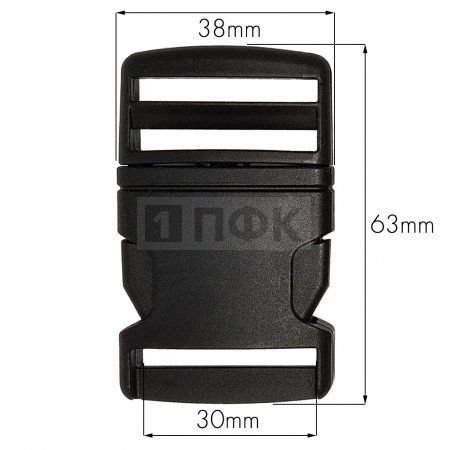 Фастекс (защелка-трезубец) арт.8921 ПП 30мм цв черный (уп 3900шт) Фастекс (защелка-трезубец) арт.8921 ПП 30мм цв черный (уп 3900шт)