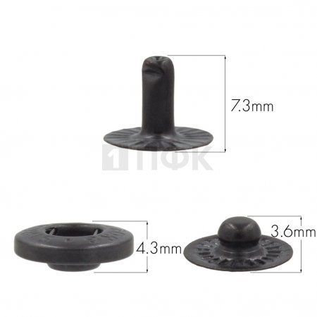 3 Части кнопки для одежды 12,5мм Альфа сталь цв оксид (уп 1440шт) STRONG 3 Части кнопки для одежды 12,5мм Альфа сталь цв оксид (уп 1440шт) STRONG