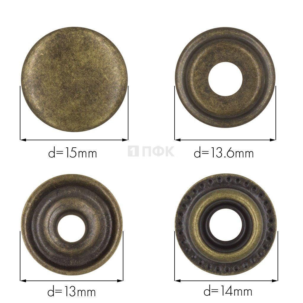 Кнопка для одежды 15мм №61 сталь цв антик (уп 720шт) NEW STAR — ПФКР Кнопка для одежды 15мм №61 сталь цв антик (уп 720шт) NEW STAR