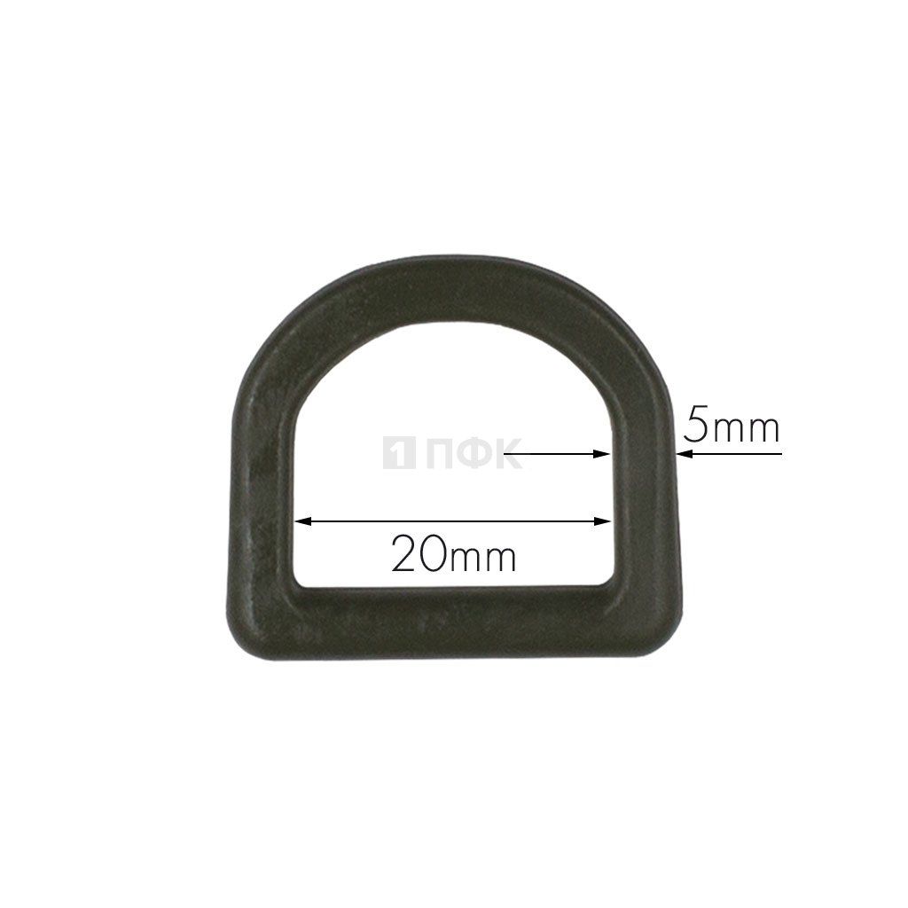 Полукольцо ПК-20 ПП 20мм цв хаки (уп 1000шт) 