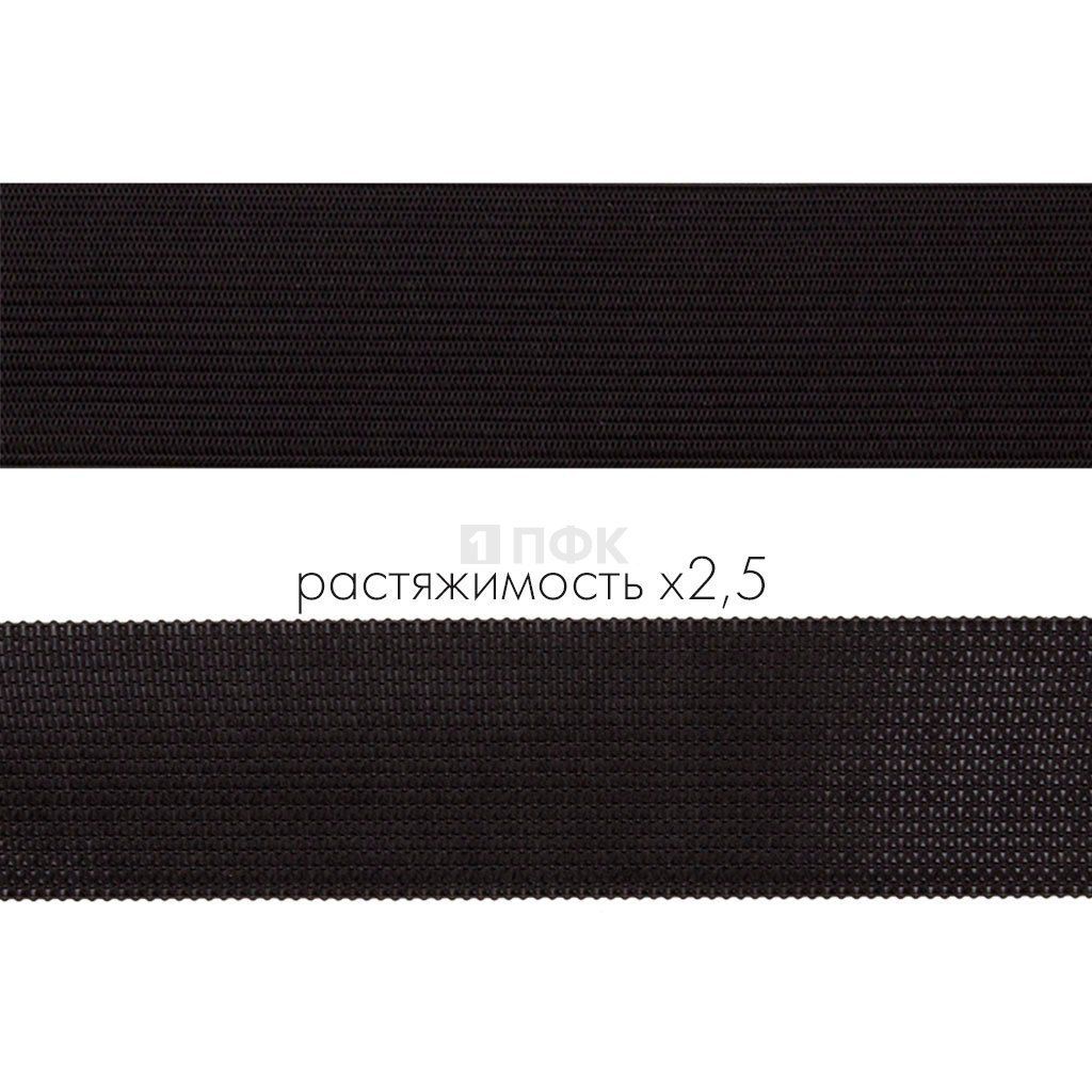 Резинка вязанная 30мм 11.1 гр/м цв черный (рул 40м/уп 400м)