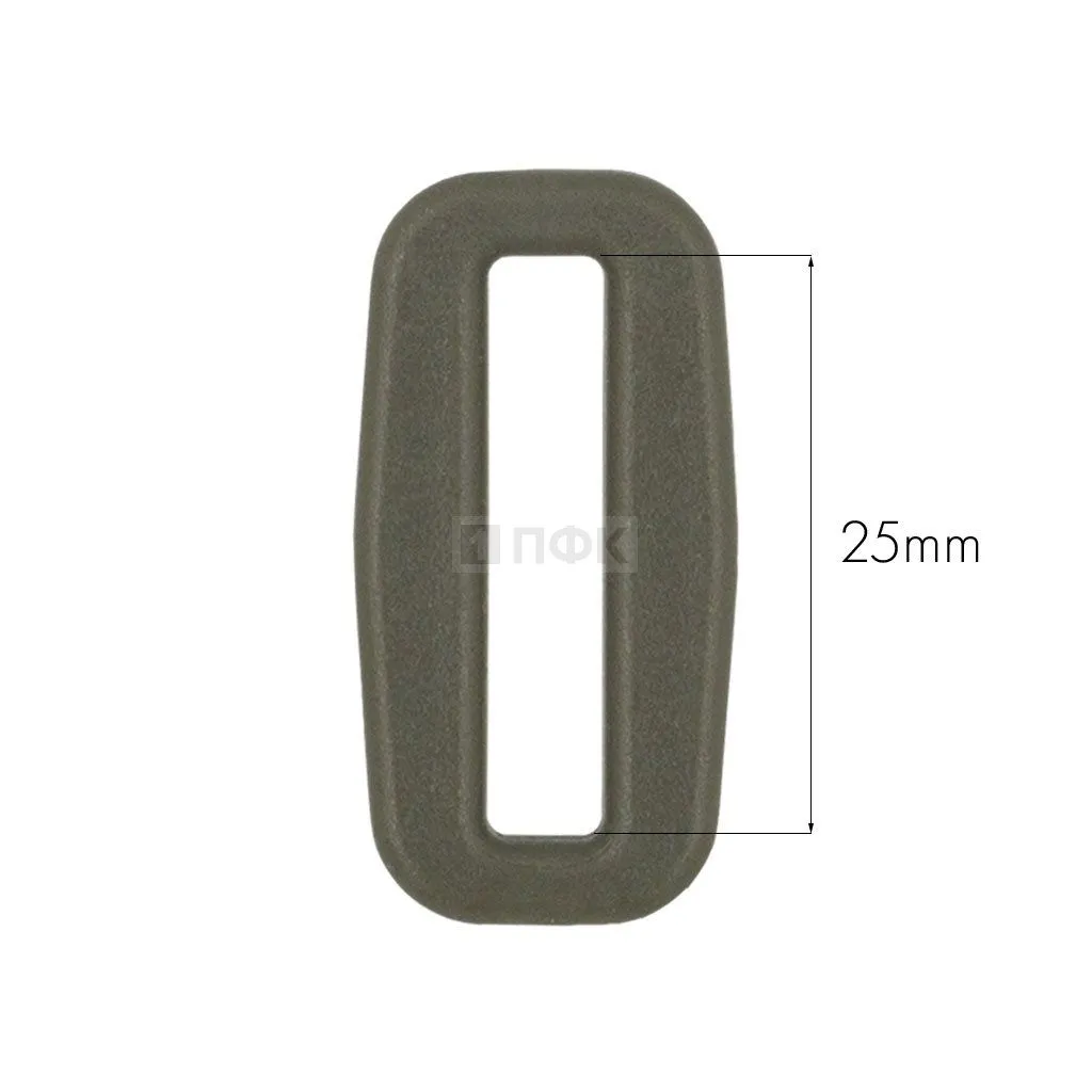 Пряжка-рамка Р-25(ОЩ-25) ПФЛ 25мм цв хаки (уп 1000шт/10000шт)