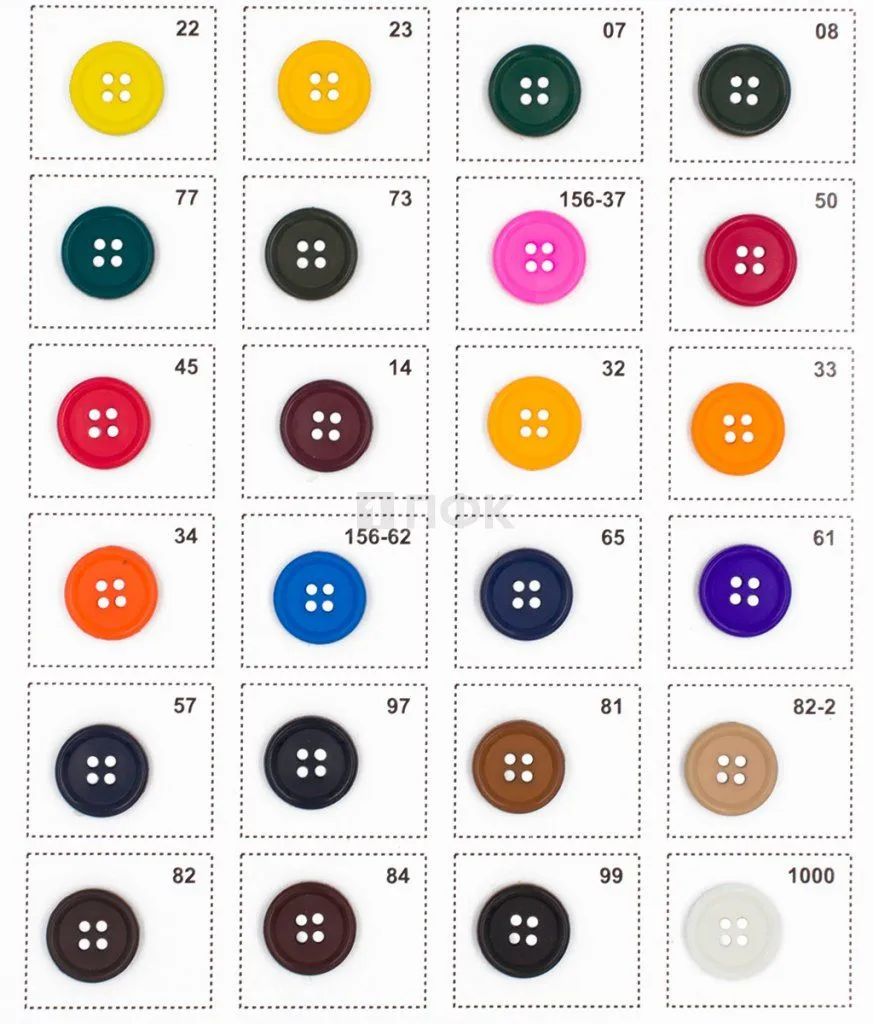 Пуговица КН-30 (Канада) ПП 30мм цв в ассортименте (уп 1000шт)