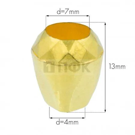 Наконечник для шнура пластик 8422 цв золото (уп 1000шт) Наконечник для шнура пластик 8422 цв золото (уп 1000шт)