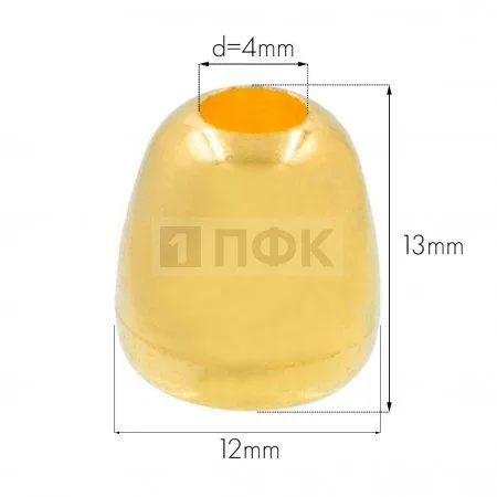 Наконечник для шнура пластик 8354 цв золото (уп 1000шт) Наконечник для шнура пластик 8354 цв золото (уп 1000шт)