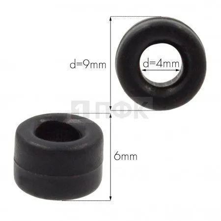 Наконечник для шнура пластик L3 (аналог OK-1) цв черный (уп 1000шт) Наконечник для шнура пластик L3 (аналог OK-1) цв черный (уп 1000шт)