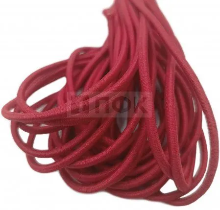 Резинка шляпная (шнур резинка) 2,5мм цв 148 (уп 100м) Резинка шляпная (шнур резинка) 2,5мм цв 148 (уп 100м)