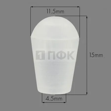 Наконечник для шнура пластик с заглушкой 8035 цв прозрачный (уп 1000шт) Наконечник для шнура пластик с заглушкой 8035 цв прозрачный (уп 1000шт)