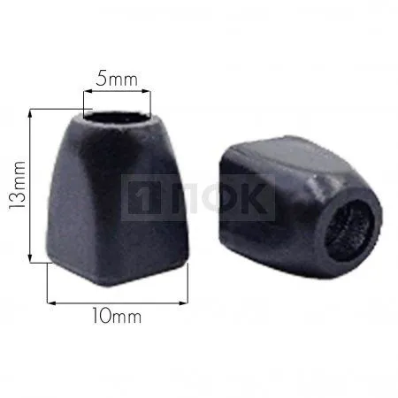 Наконечник для шнура пластик A750 цв черный (уп 500шт/20000шт) Наконечник для шнура пластик A750 цв черный (уп 500шт/20000шт)