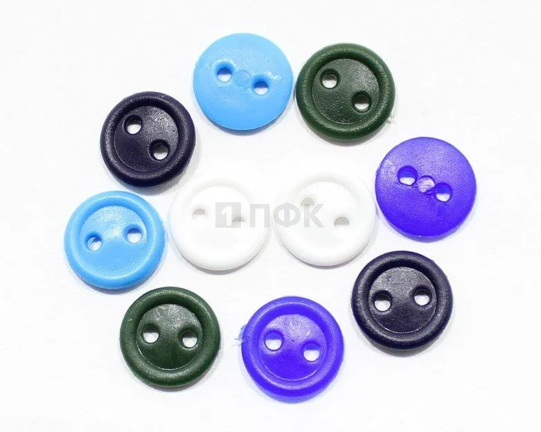 Пуговица КЛ 17-2 ПП 17мм цв в ассортименте (уп 1000шт) — ПФКР Пуговица КЛ 17-2 ПП 17мм цв в ассортименте (уп 1000шт)