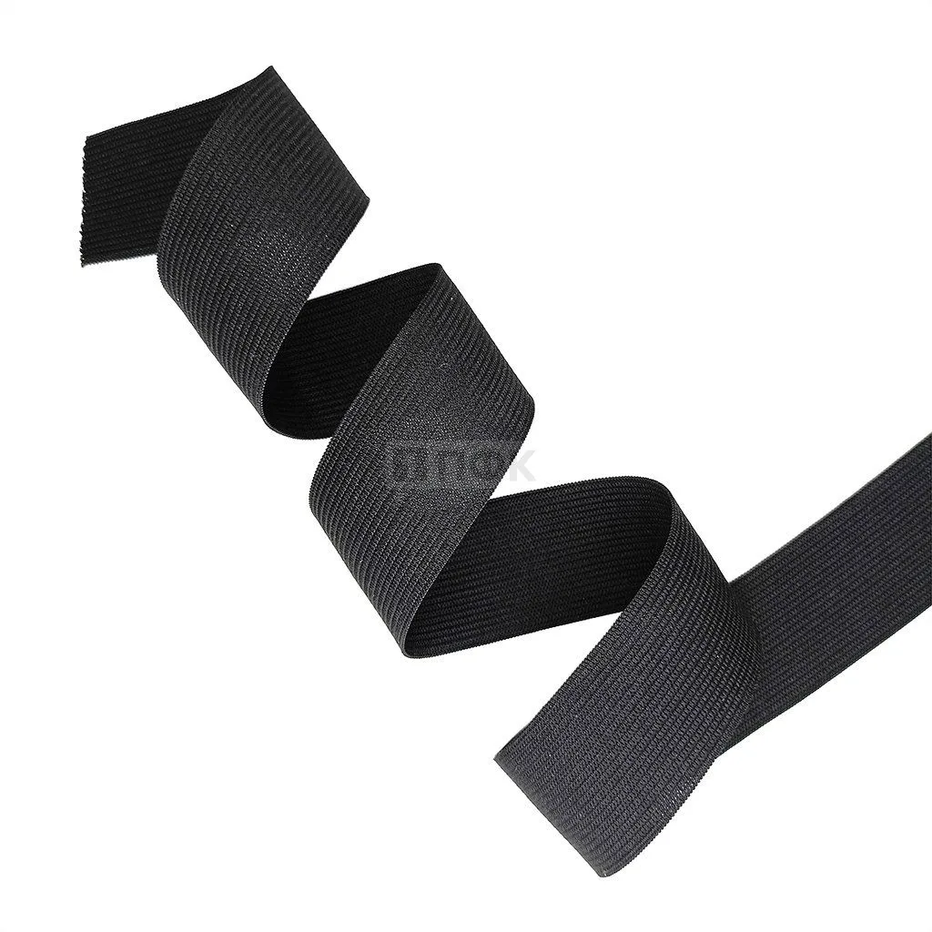 Резинка вязанная 35мм 10.5 гр/м цв черный (рул 40м/уп 360м)