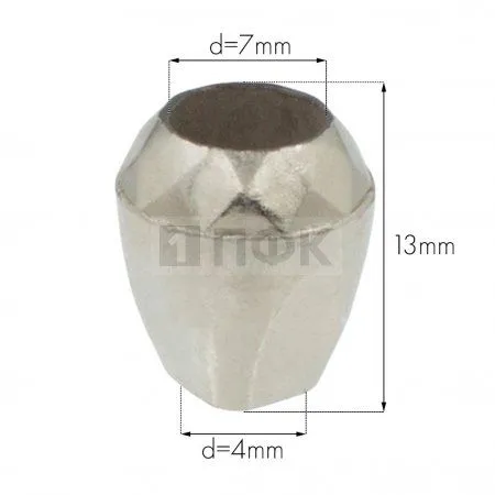 Наконечник для шнура пластик 8422 цв никель (уп 1000шт) Наконечник для шнура пластик 8422 цв никель (уп 1000шт)